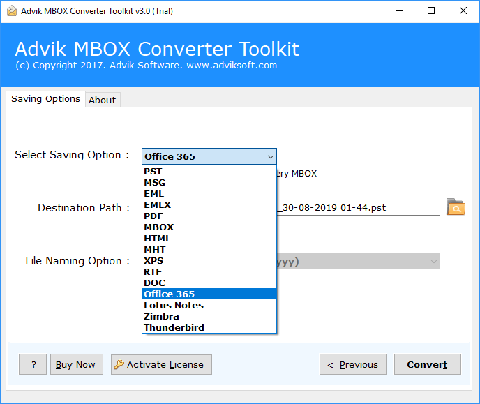advik mbox to pst converter