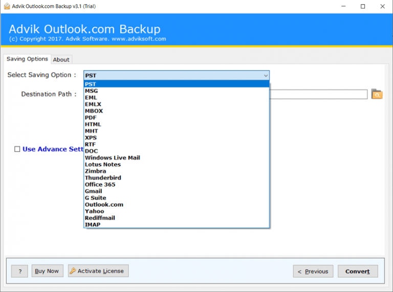 hotmail backup for mac