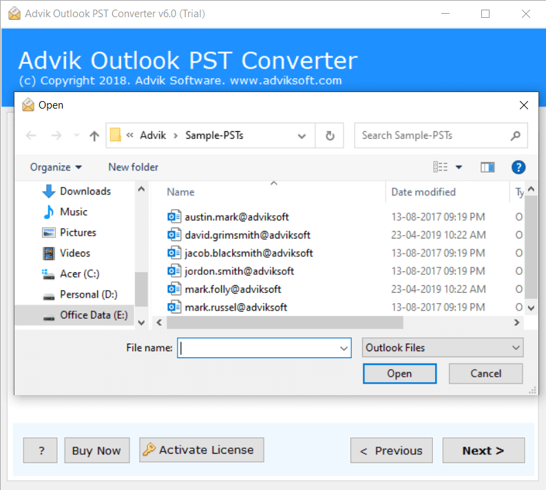 convert eml files to pst free
