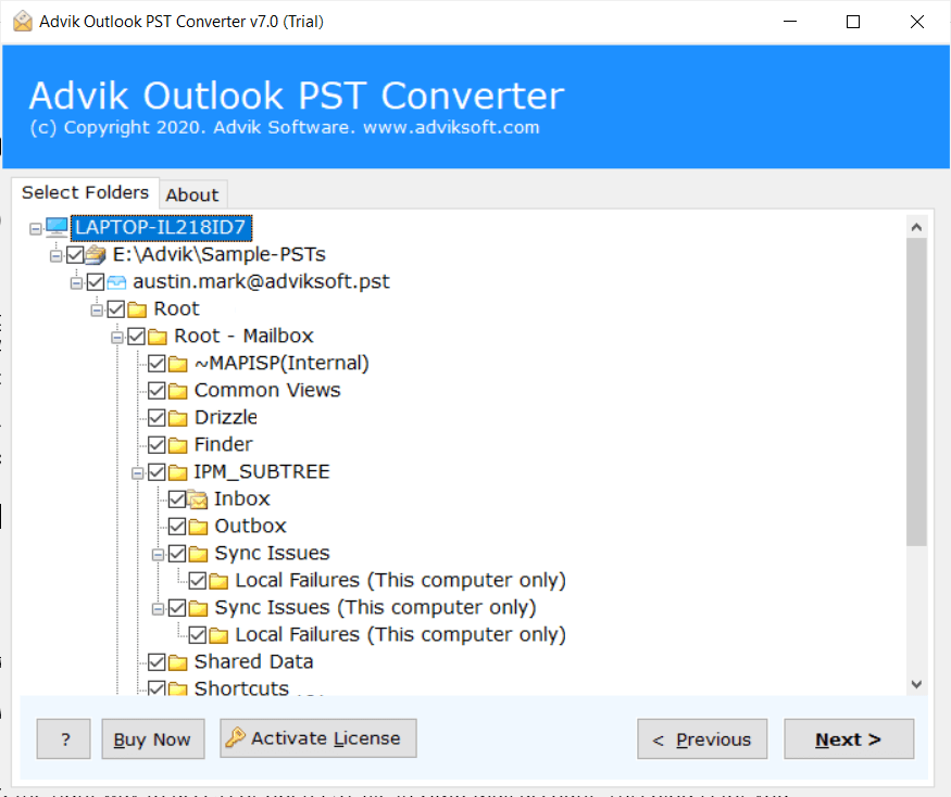 open pst file in gmx mail