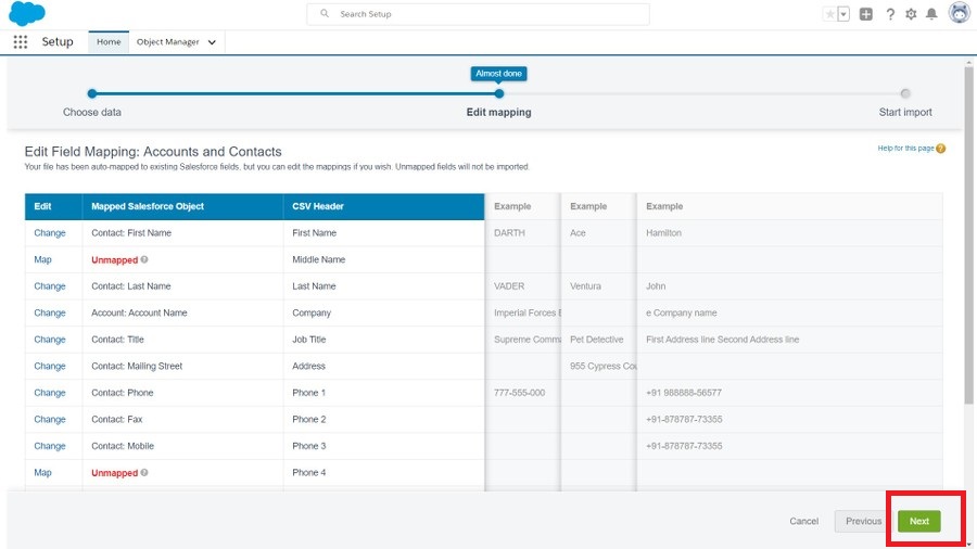 export outlook contacts to salesforce