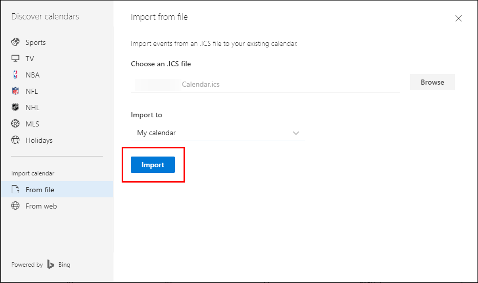 export outlook calendar to office 365-2