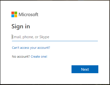 sign in to office365 account