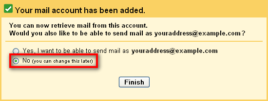 click the Finish button to transfer centurylink email to gmail