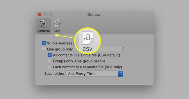 extract Apple Mail email addresses to csv