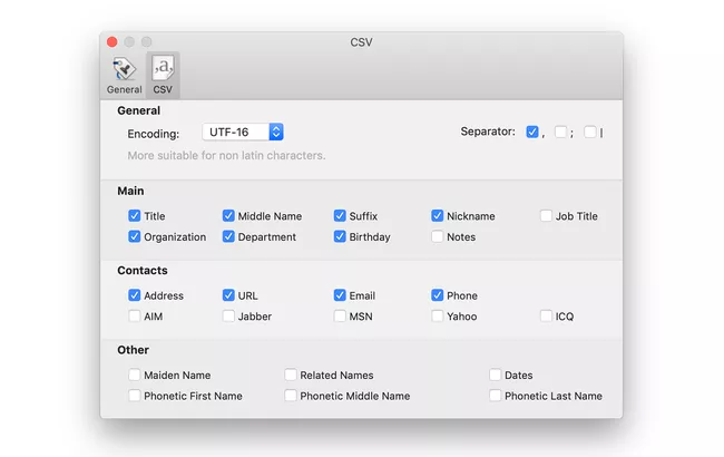 extract Apple Mail email addresses to csv