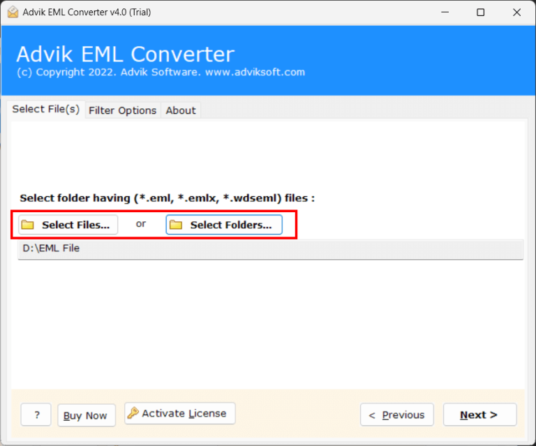 run the emlx to mbox converter and add emlx files