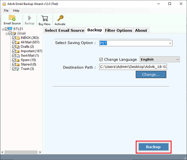 export emails from smartermail to pst