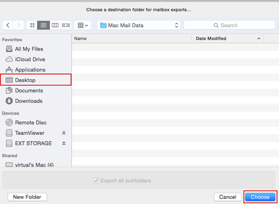 export email addresses from Apple Mail to excel