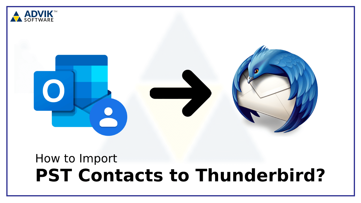 import pst contacts to thunderbird