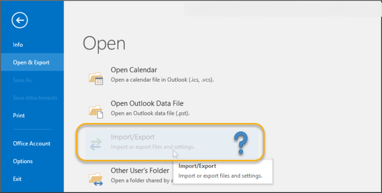 how-to-fix-outlook-import-export-option-greyed-out-issue