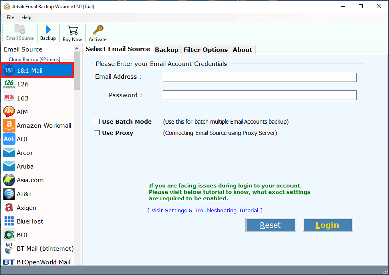 download emails from 1&1 mail to pc