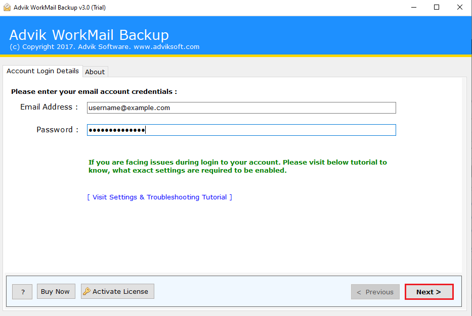 run amazon workmail to thunderbird migration tool