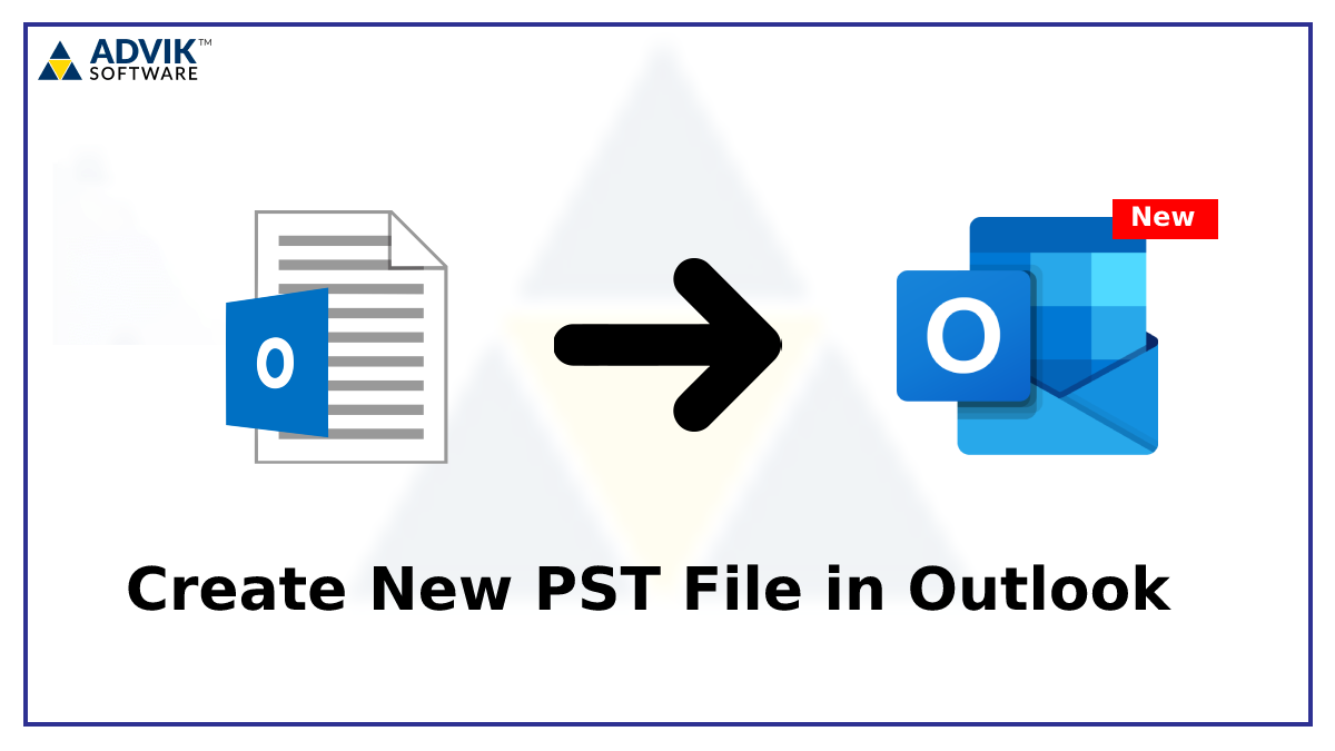 create new pst file in outlook