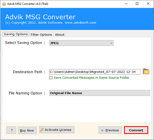 convert msg to jpg file