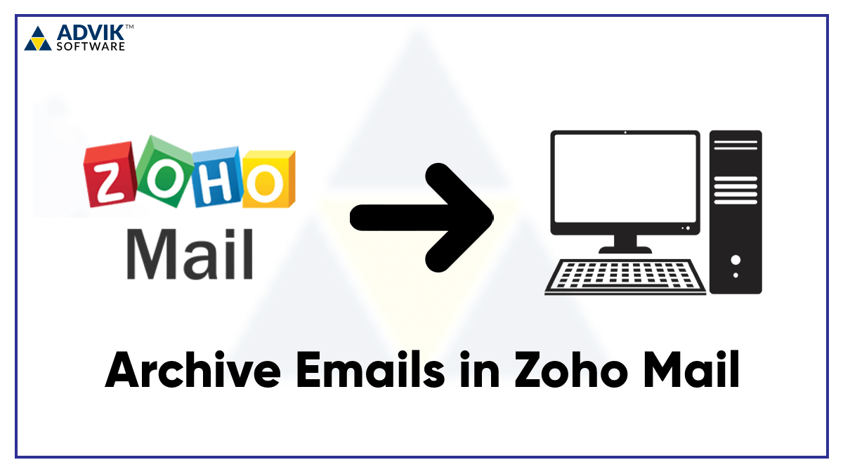 archive emails in zoho mail