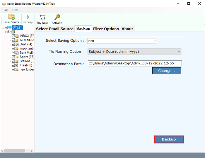 download emails from exchange to eml file