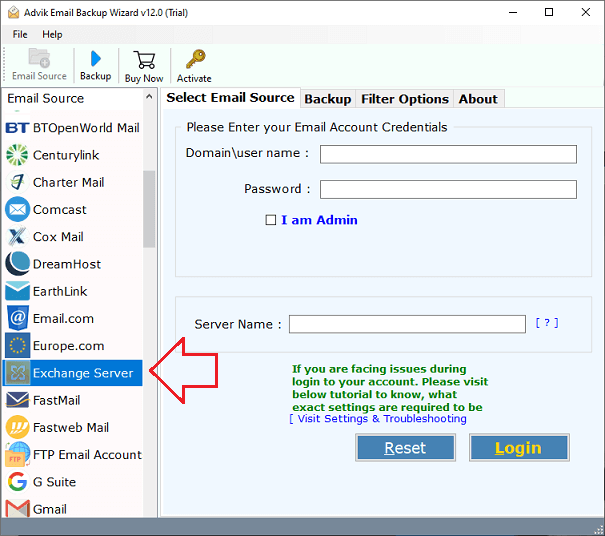 export exchange mailbox to eml file