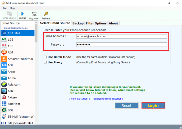 backup ionos emails in Outlook pst format