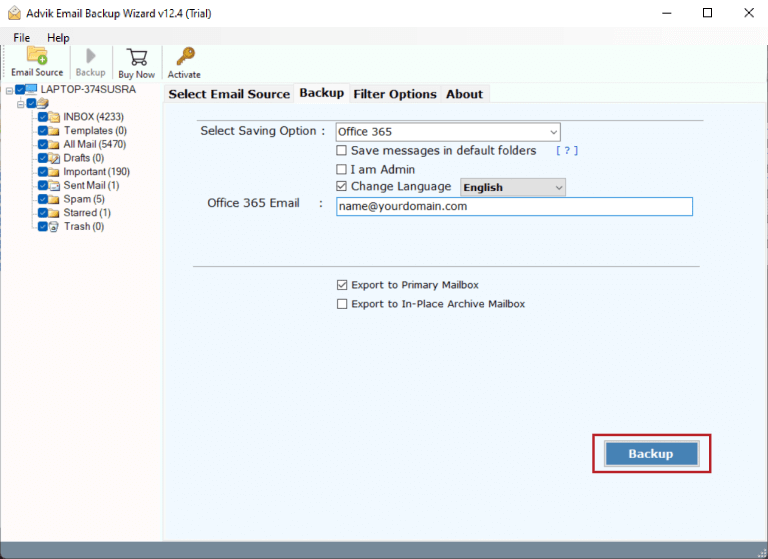 transfer webmail to office 365