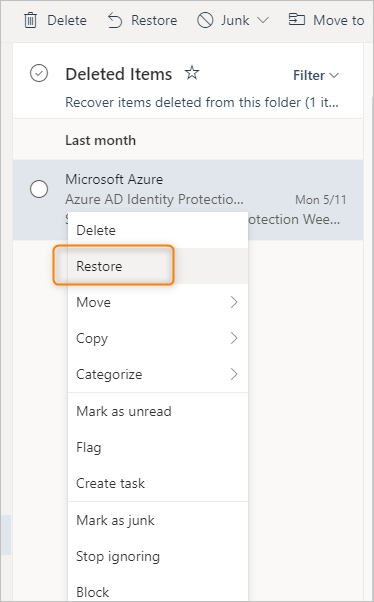 recover permanently deleted emails from office 365