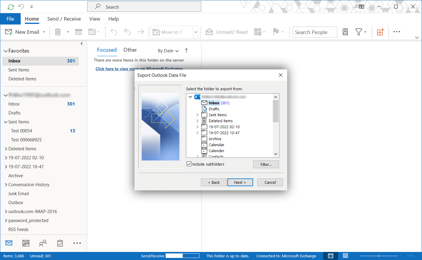 How to Move Outlook Folders From One Account to Another?
