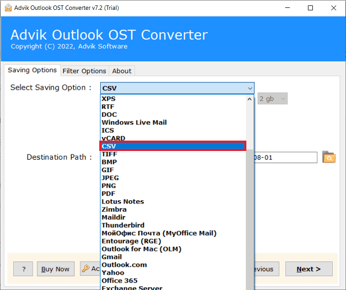 import outlook contacts to jabber