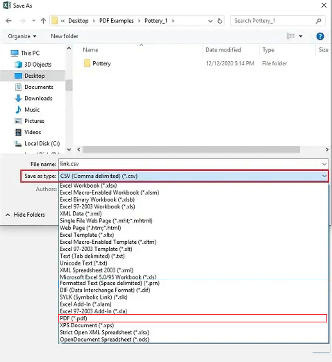 Export Outlook Contacts to PDF Document