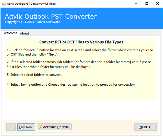 convert old pst file to new format