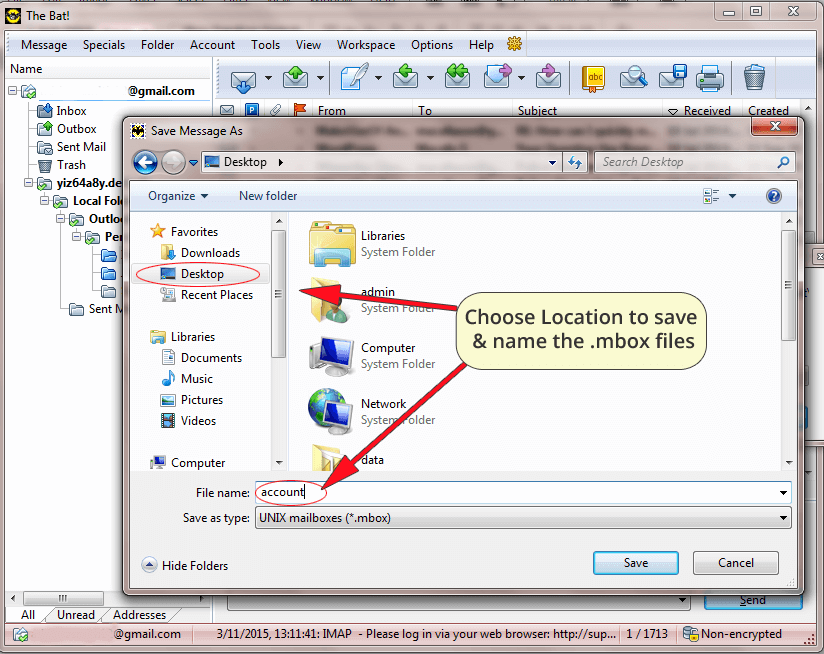 export The Bat mbox files toOffice 365