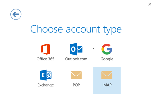 choose IMAP