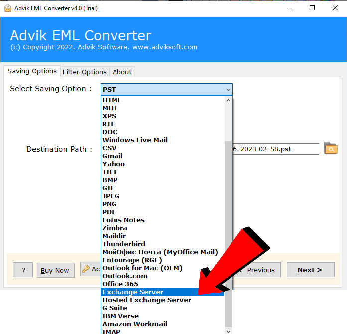 Import EML to Exchange Mailbox