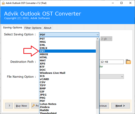 extract text from Outlook email body