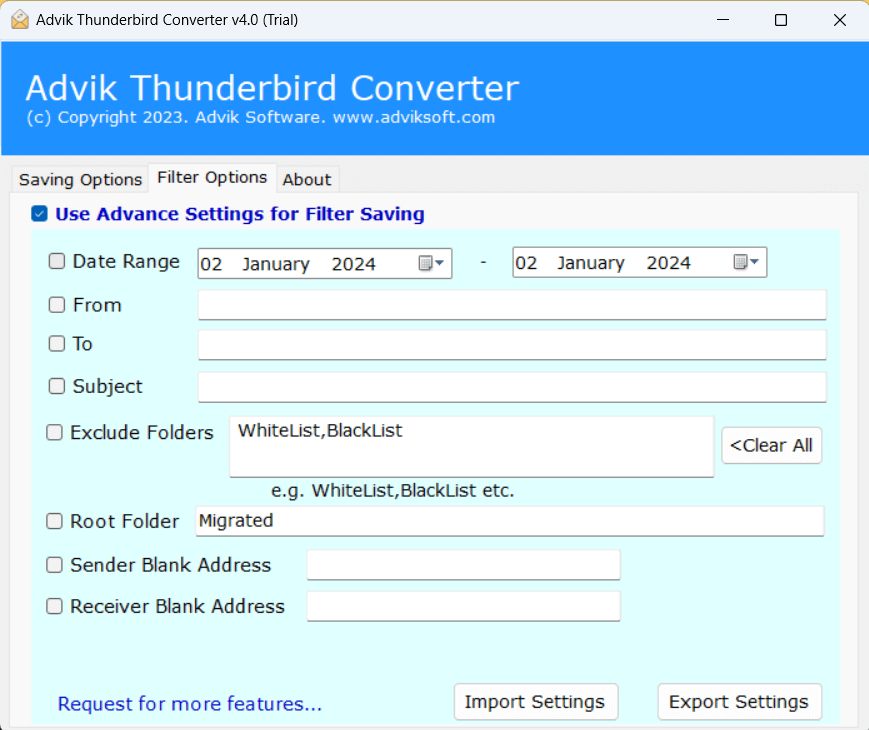 export thunderbird emails to html