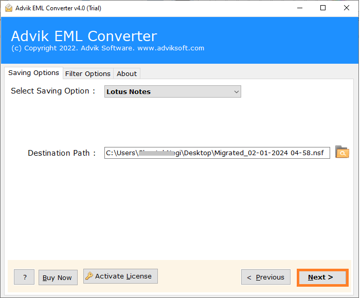 Import EML Files to HCL Notes