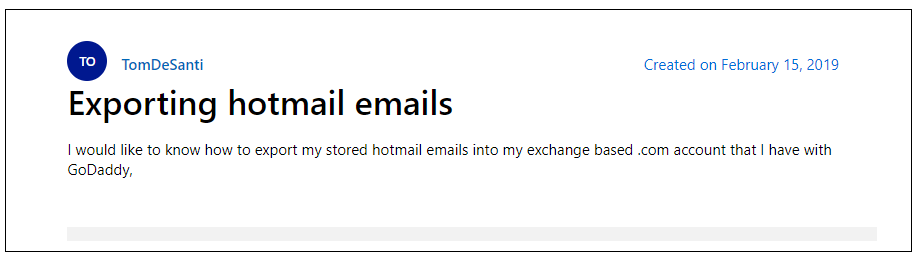 Export Hotmail to PST