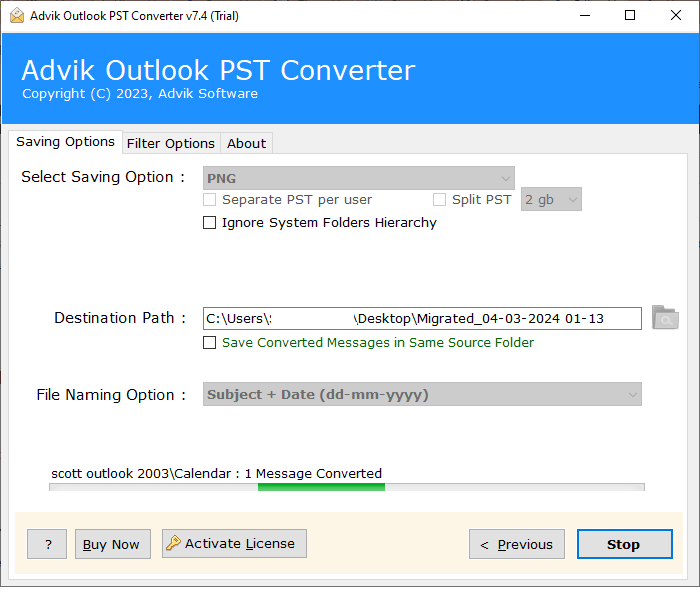 convert Outlook emails to PNG