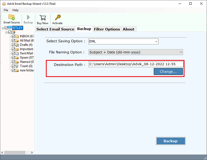 Export Webmail to EML 