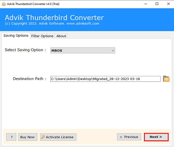 Backup Thunderbird Emails