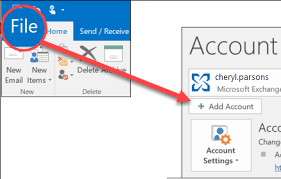 Add Host mail account to Outlook