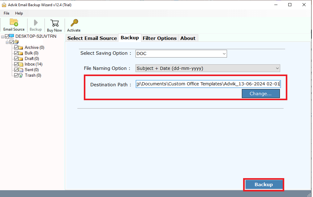 Export Hotmail to Word Document Files