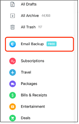 backup Edison mail emails 