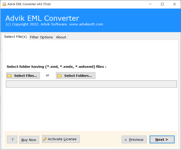 Run Advik EML Converter