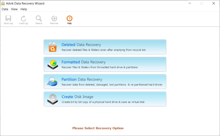 choose "Deleted Data Recovery" mode