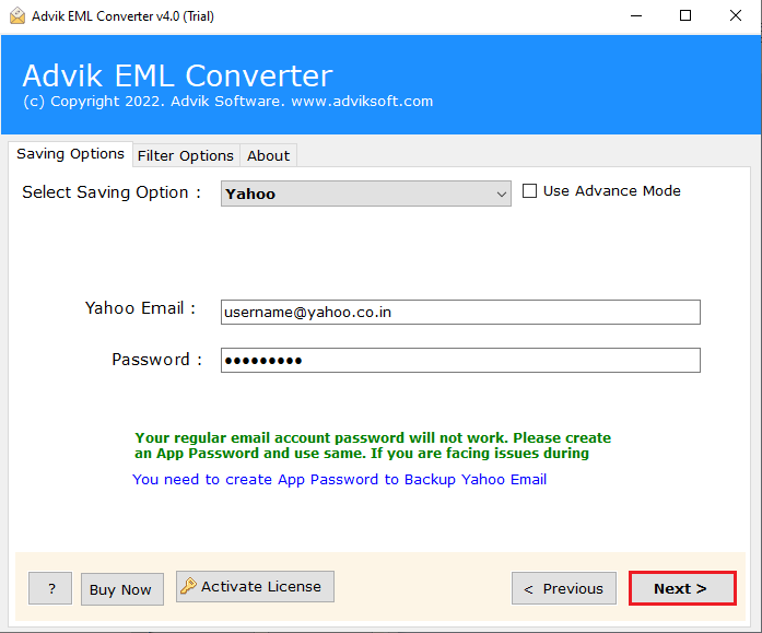 import-eml-to-yahoo-mail