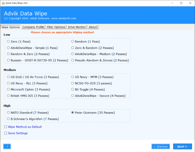 wipe all data from computer