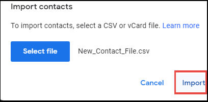 import csv file