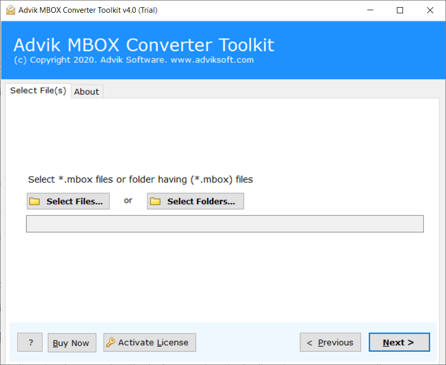 add mbox file