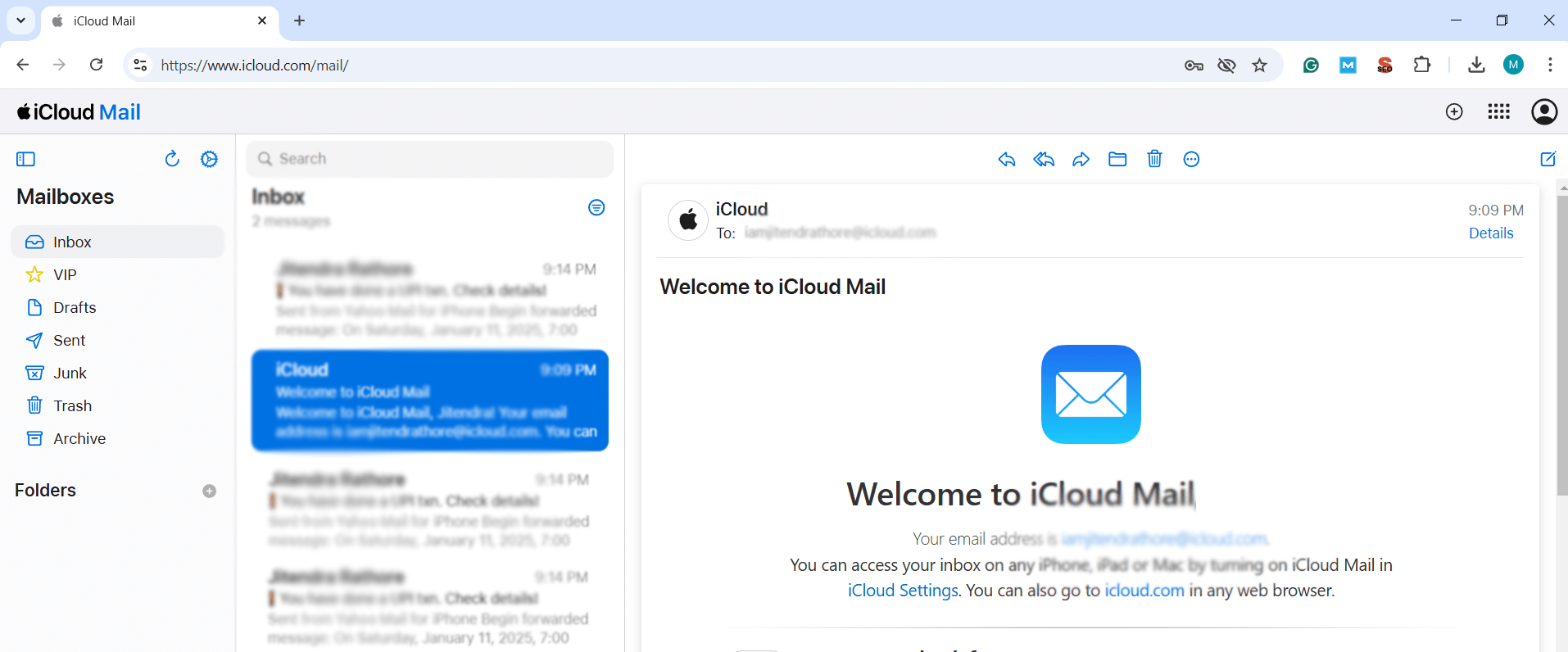 how to backup iCloud emails