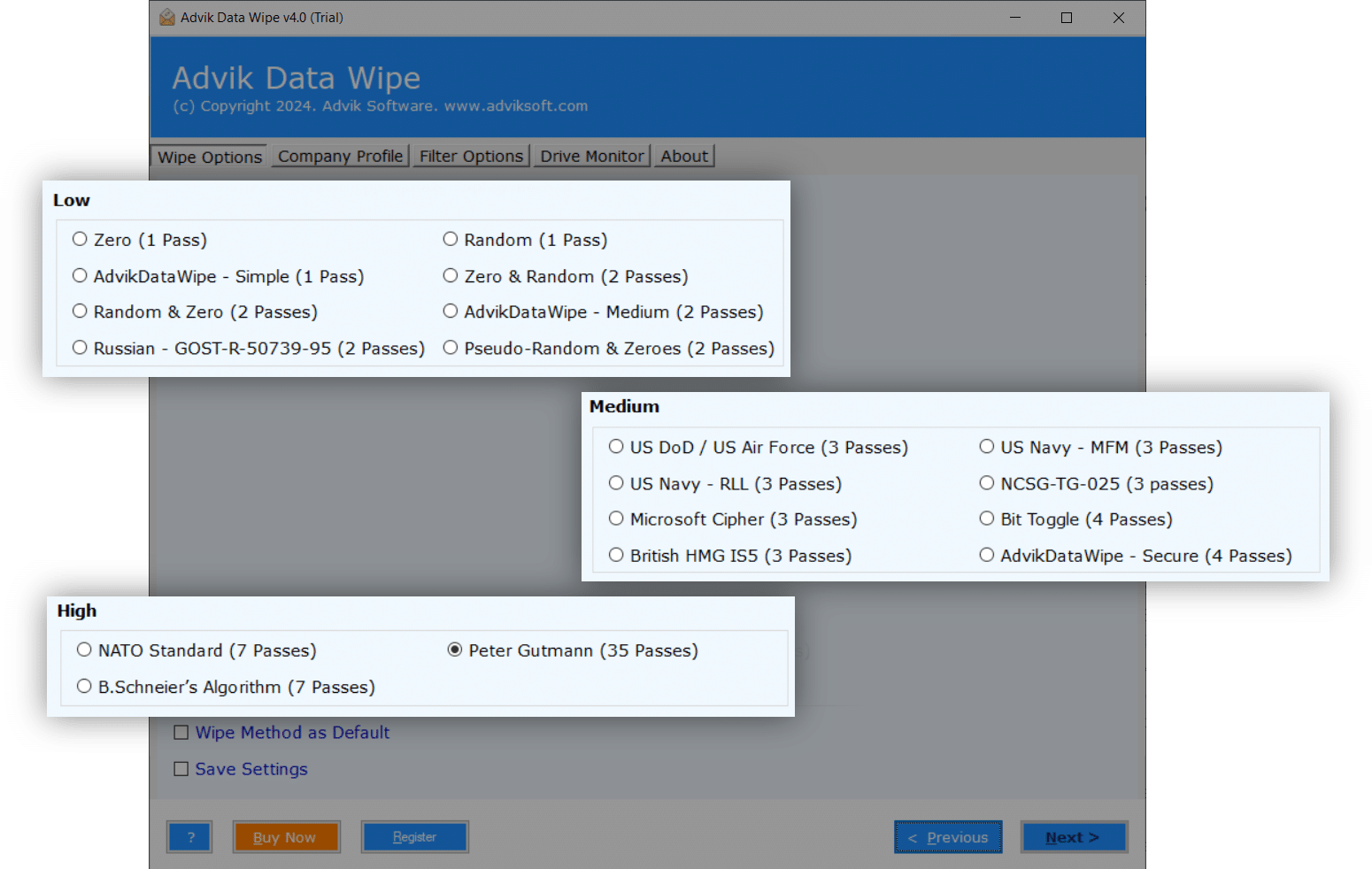 Data Eraser Tool